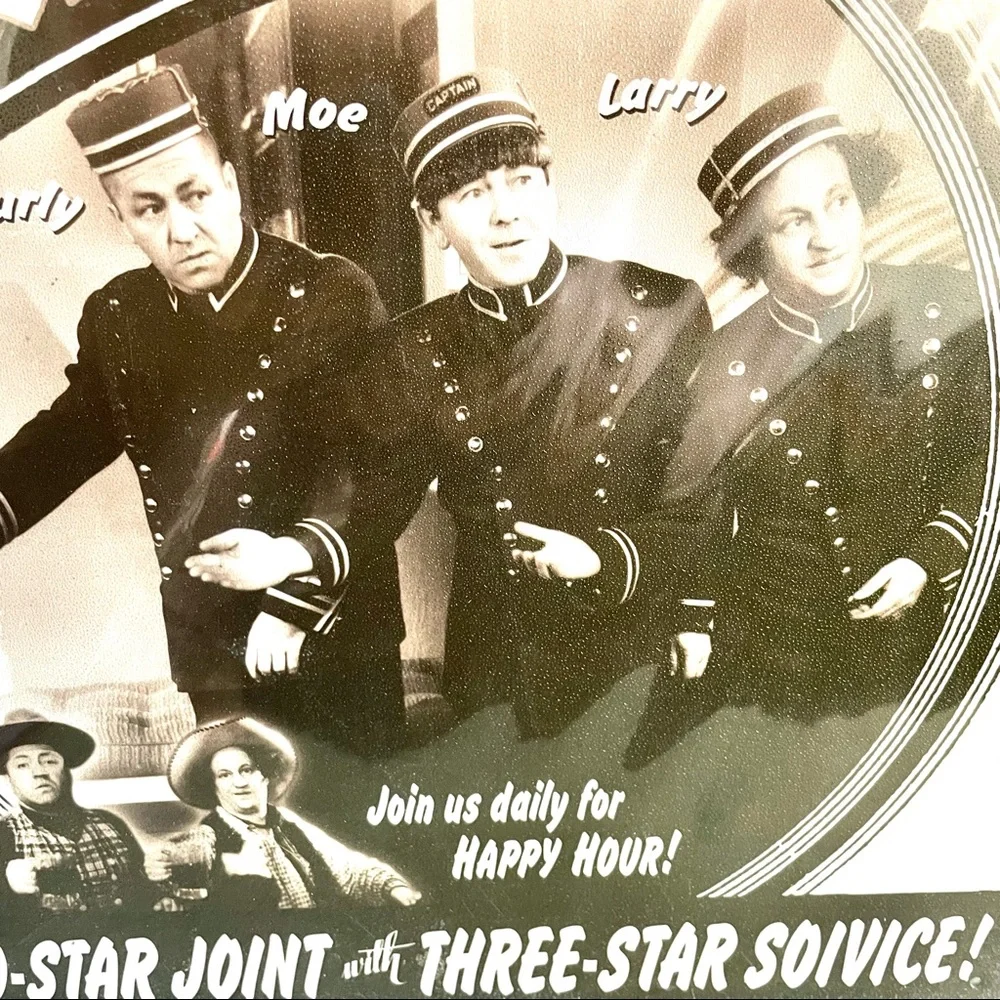 NEW Three Stooges Hotel Knucklehead Metal Sign